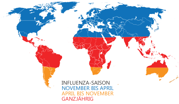 Weltweite Fälle von Hepatitis A